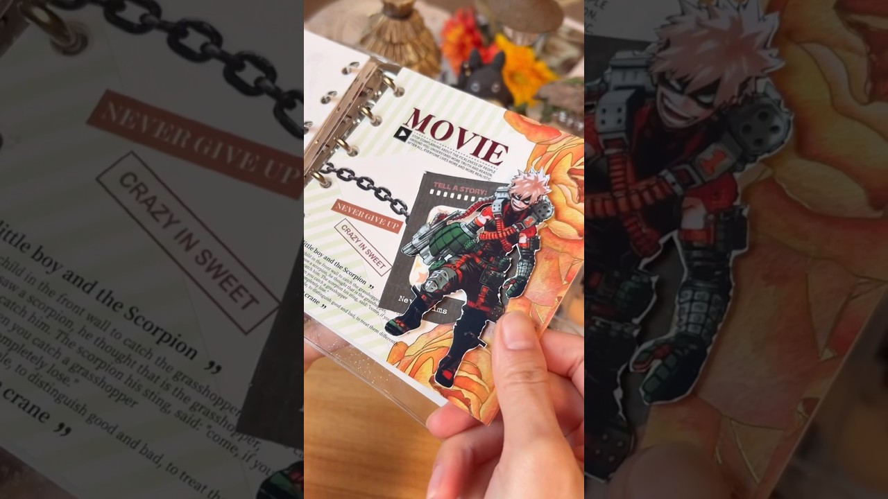 anime journal ✨ my hero academia bakugo themed 🔥 
