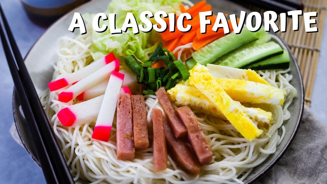 Make this easy Japanese Hawaiian somen salad recipe in under 30min!