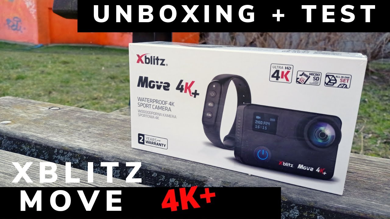 Odpakowanie + test kamery sportowej Xblitz Move 4K+ [PL]