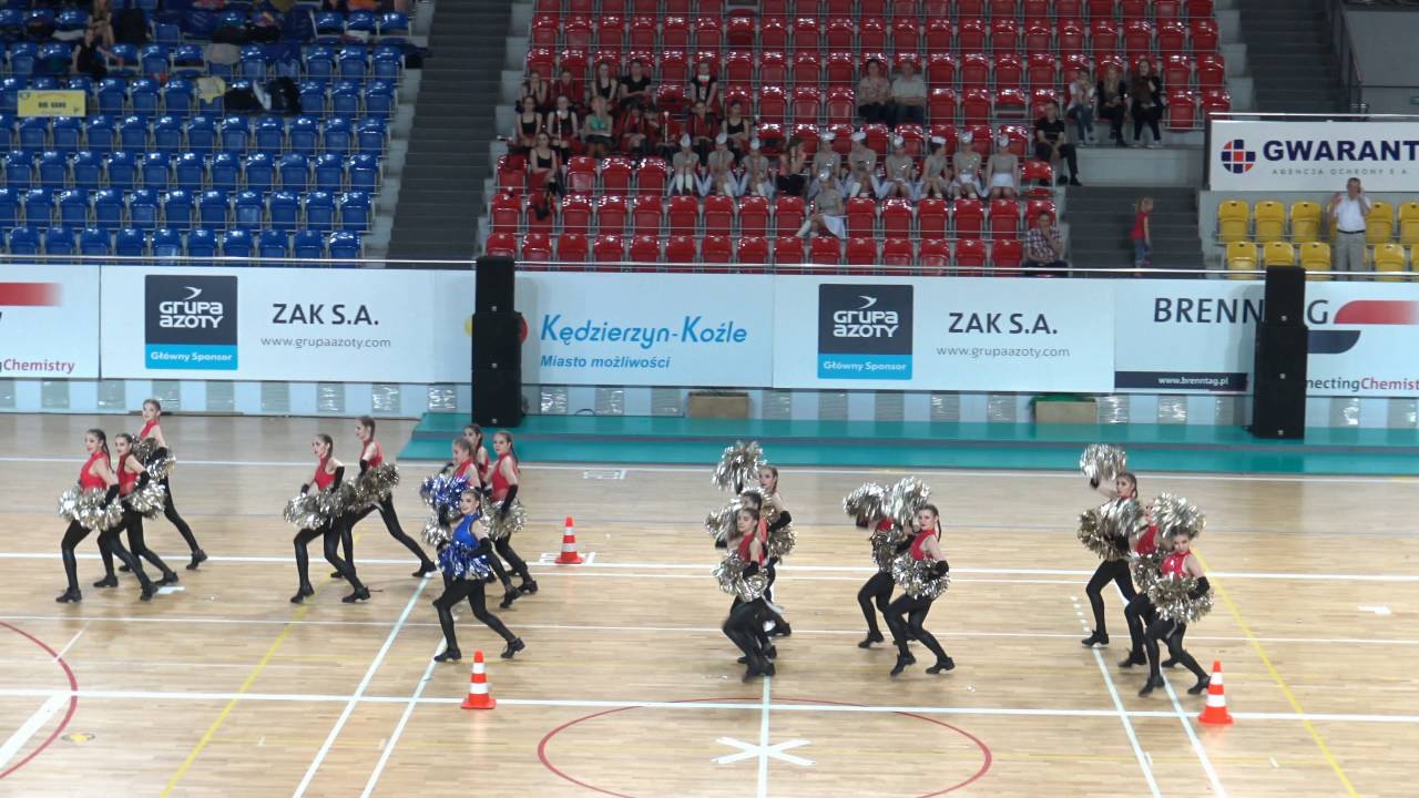 Arabeska I Zawada Książęca przemarsz pom-pom seniorki MP 2016