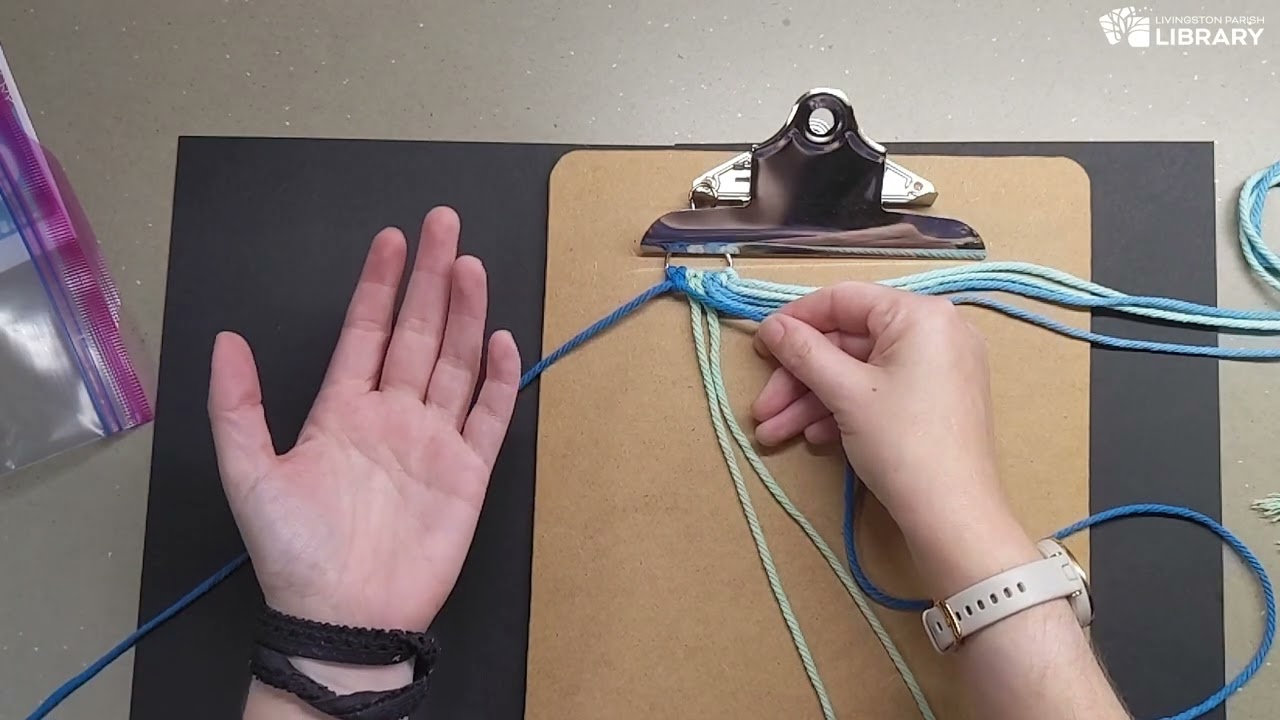 Virtual Craft - Macramé Mermaid Keychain