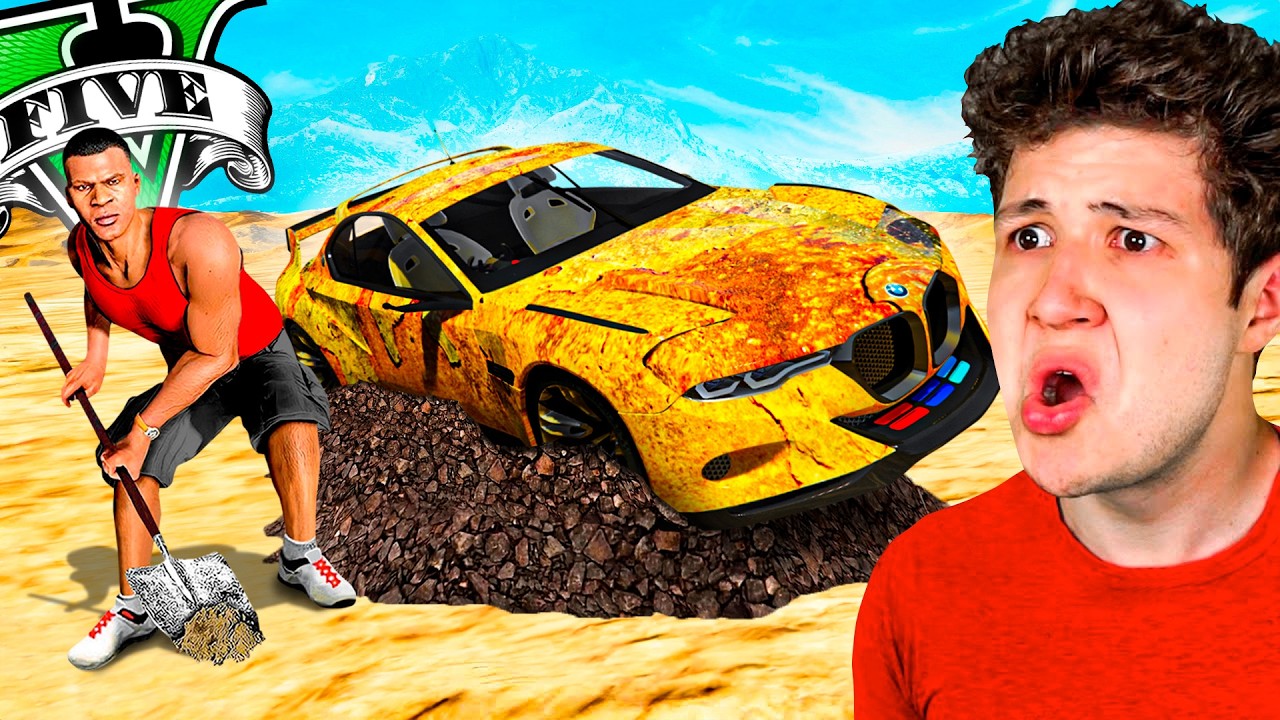 Encontr&eacute; COCHES ENTERRADOS en GTA 5! 🚘💵 (Mods)