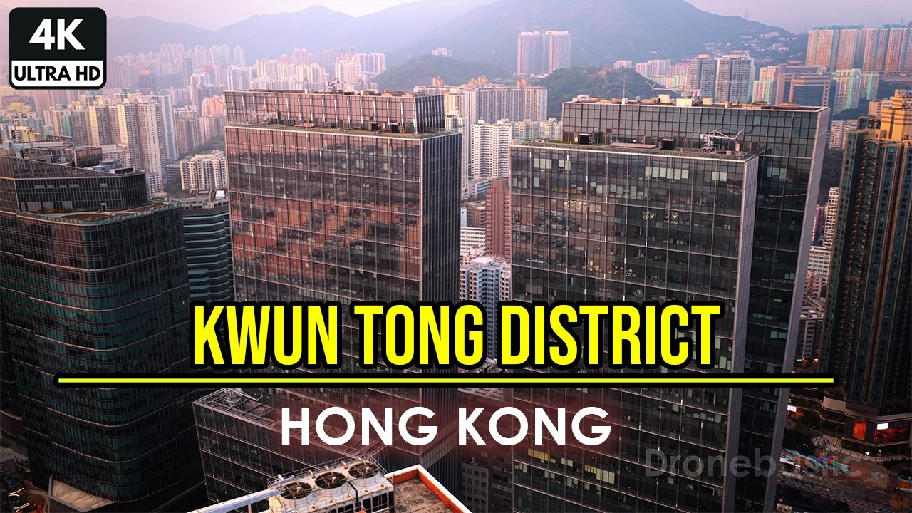 Hong Kong - KWUN TONG district - Cinematic 4K drone