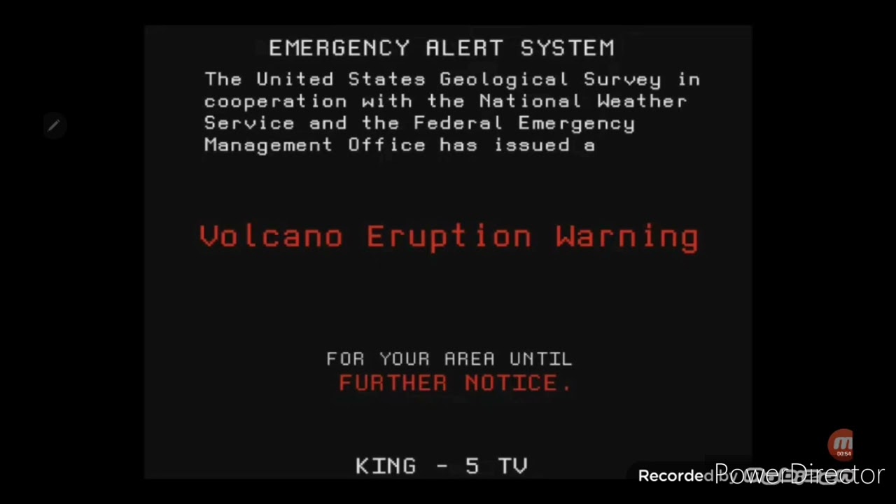 Eas Alert 10 Volcano Eruption Warning