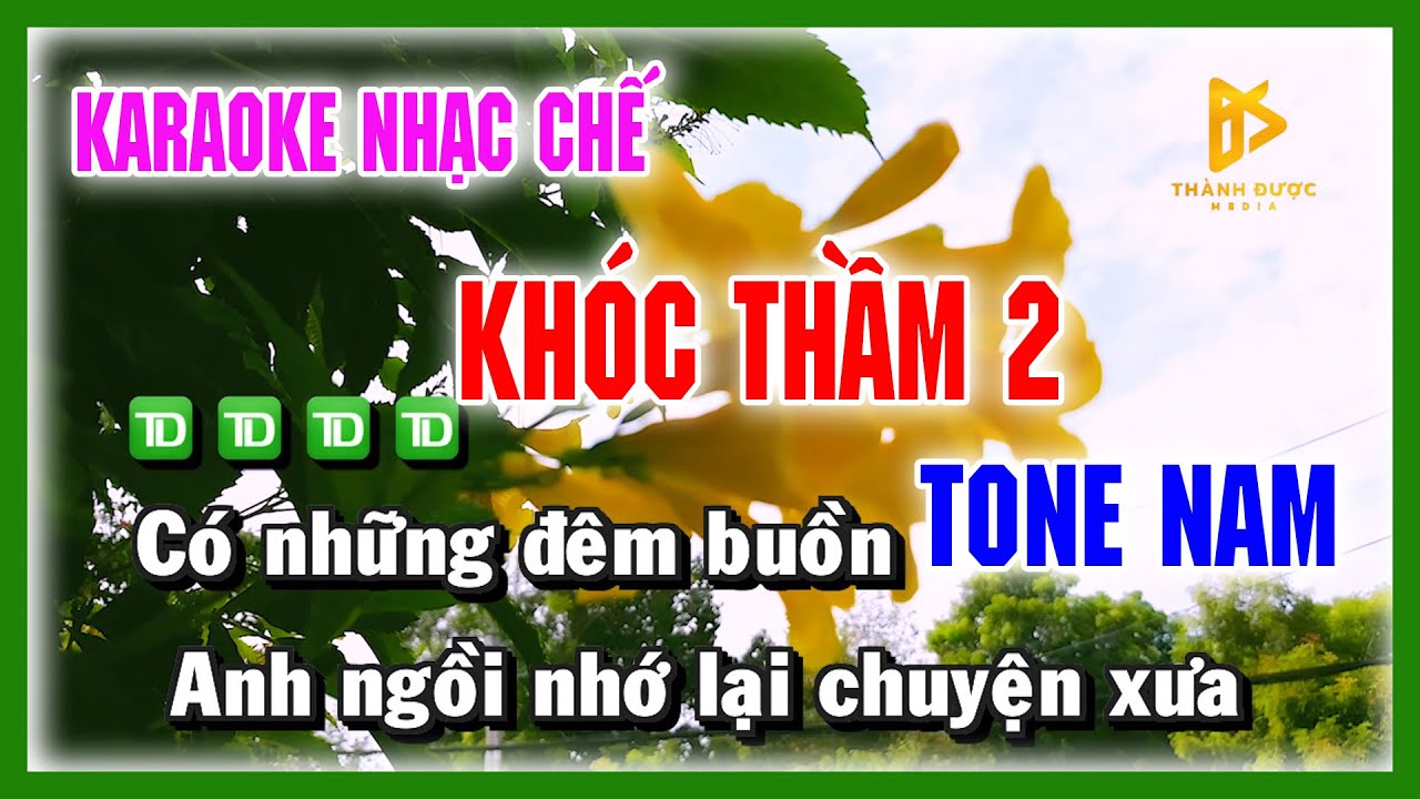 Karaoke KHÓC THẦM 2 - Nhạc Chế TONE NAM
