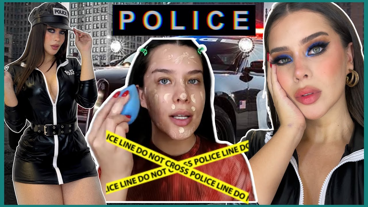 TRANSFORMATE AMIX🫶🏻 disfraz de policía para halloween 🎃
