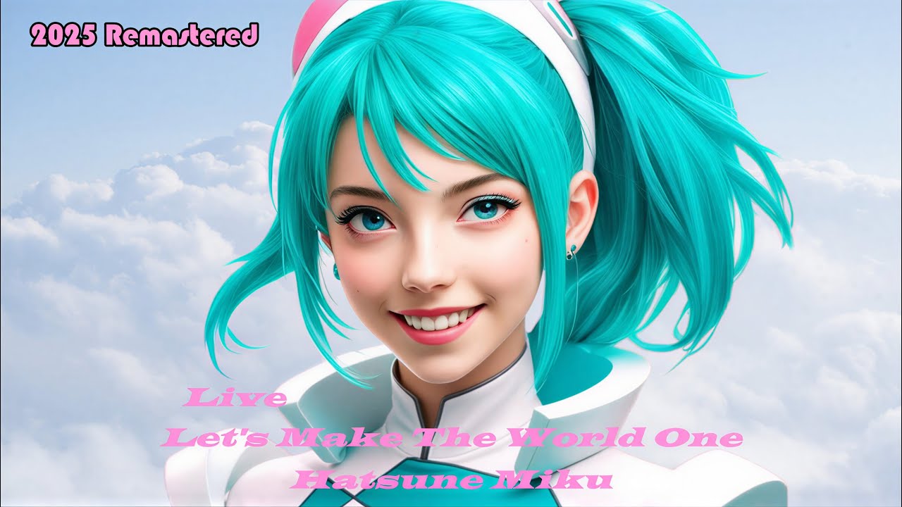 🌍 Let’s Make The World One (Live / 2025 Remastered) – World Peace Song 🎶 | feat. Hatsune Miku💙【4K】