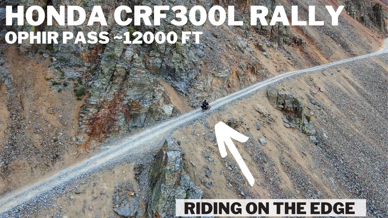 CRF300L Rally Climbing to 12000 ft in the Rocky Mountains (Ophir Pass)