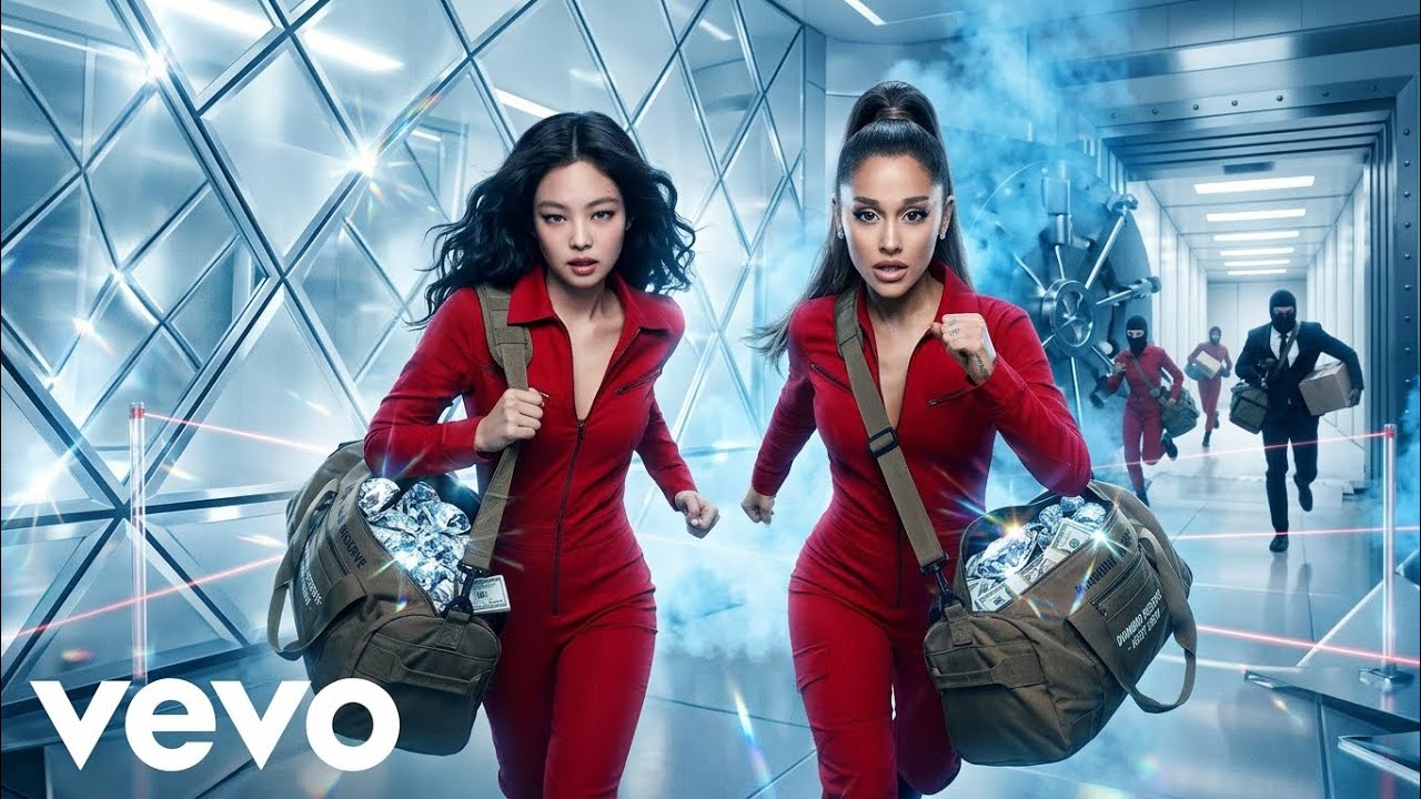 Ariana Grande, Jennie - Diamond Heist (ft. Rose, Jisoo, Lisa, K-Pop)|(Lyrics Music Video)