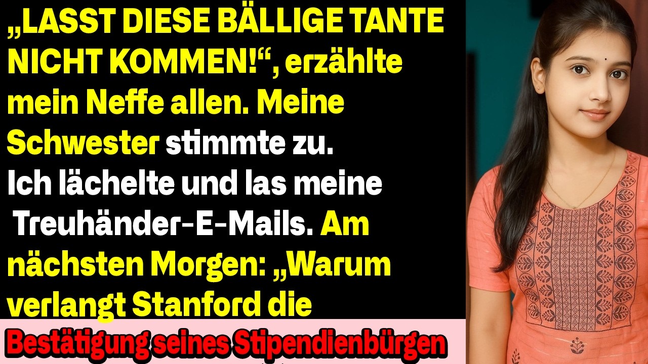 Mein Neffe Sagte: ‘Meine Dumme Tante Ist Zur Abschlussfeier Nicht Eingeladen’