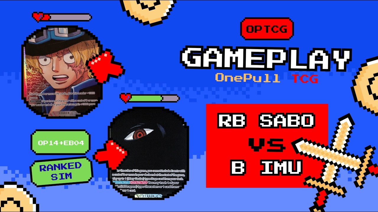 (OP14 + EB04)  SABO vs IMU - Ranked Gameplay (Match 1/5)