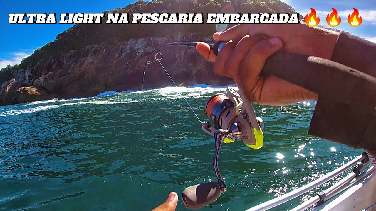 PESCARIA ULTRA LIGHT EMBARCADA COM MICRO ISCAS ARTIFICIAIS 🔥!!! SÓ PEIXE BOM EM ITACURUÇÁ!!!