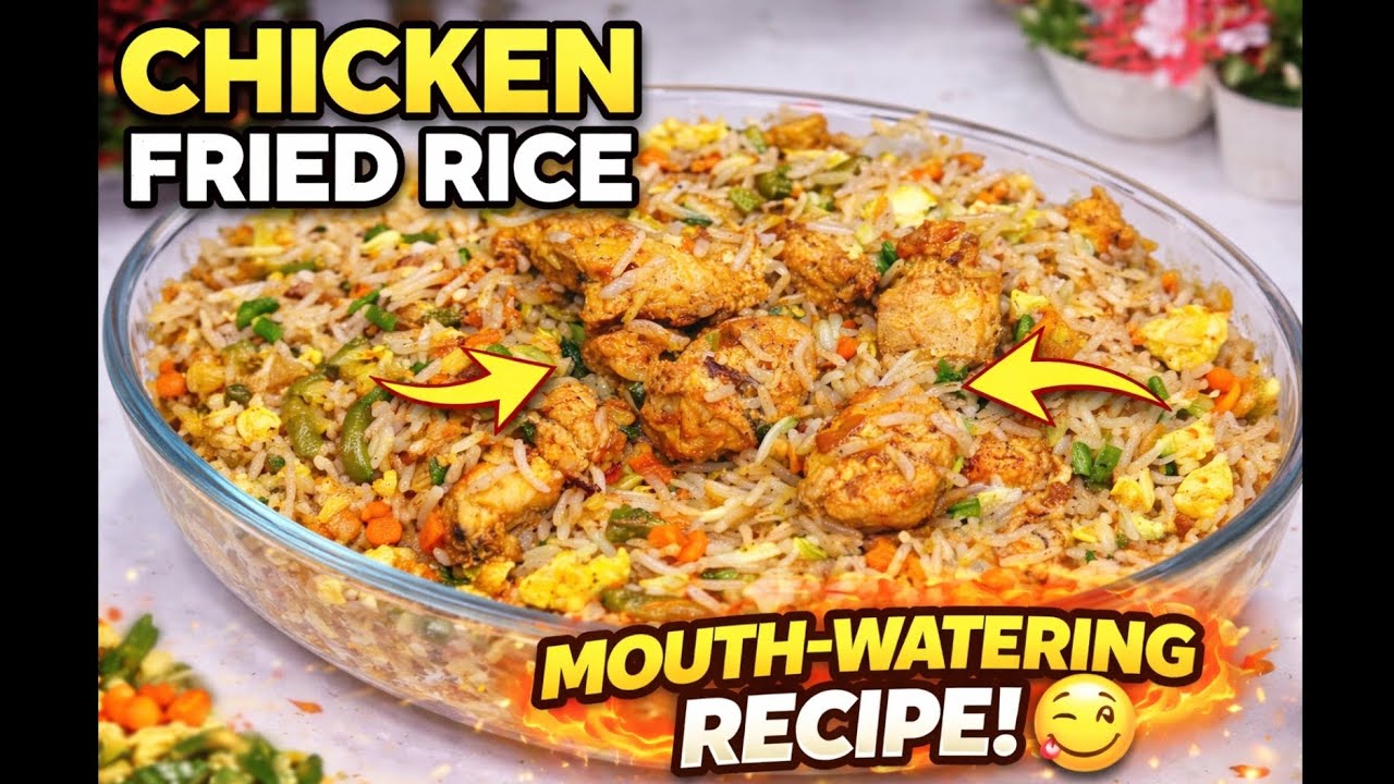 Restaurant Style Chicken Fried Rice Ghar Par 😍 | Easy Chicken Fried Rice Recipe #youtube #foryou 