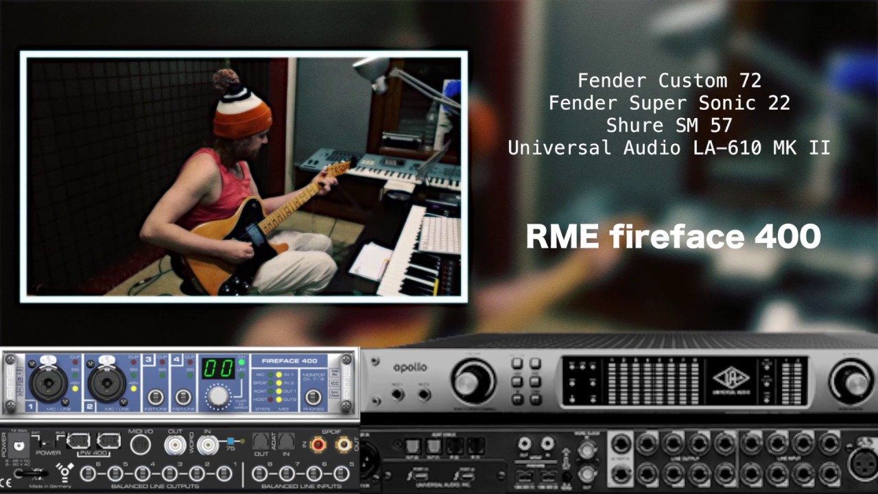 RME fireface 400 vs Universal Audio UAD apollo QUAD