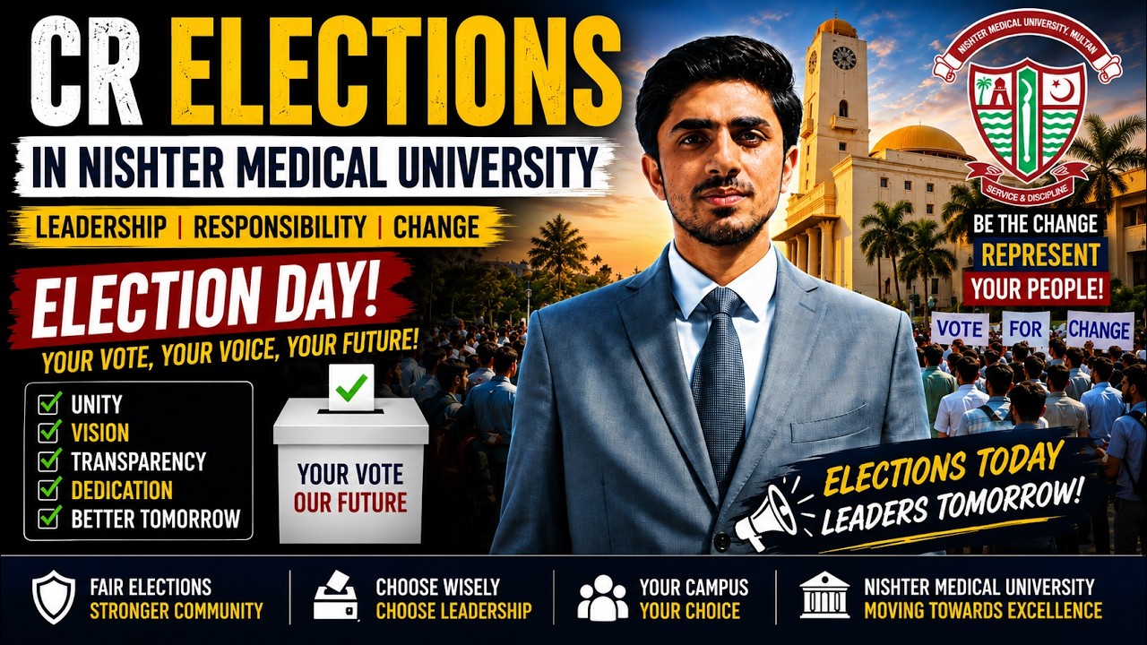 CR Elections in Nishter Medical University | Nishter Medical University Election Day | Elections