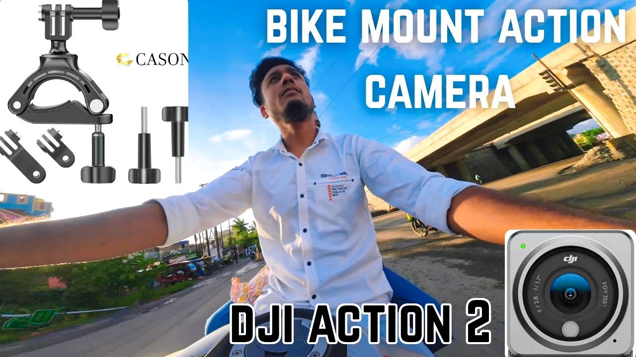 CASON Bike Mount for Action Camera | DJI action 2 | bike mount | moto vlog | shine reza vlog