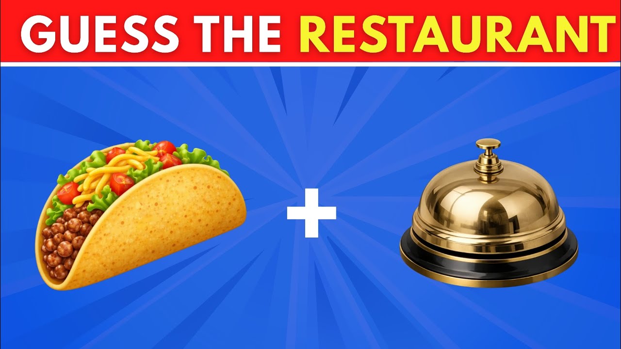 Guess the Fast Food Restaurant by Emoji? ☕🍔 Quiz challenge 