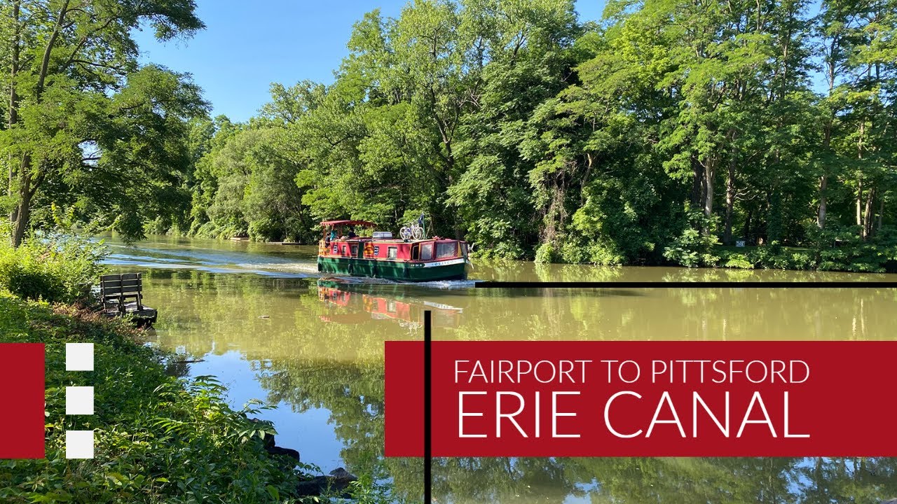 Biking New York:  The Erie Canal Trail --  Fairport to Pittsford