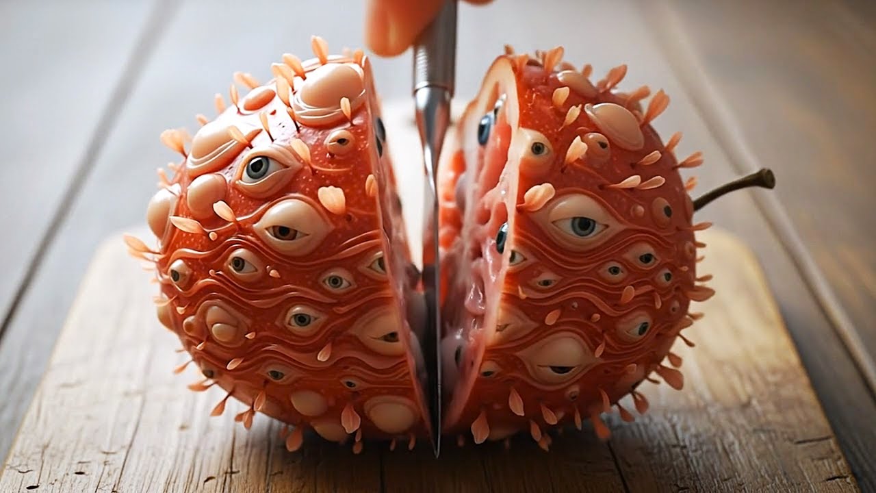 Cutting Open the Weirdest Fruit Ever! | Oddly Satisfying AI ASMR