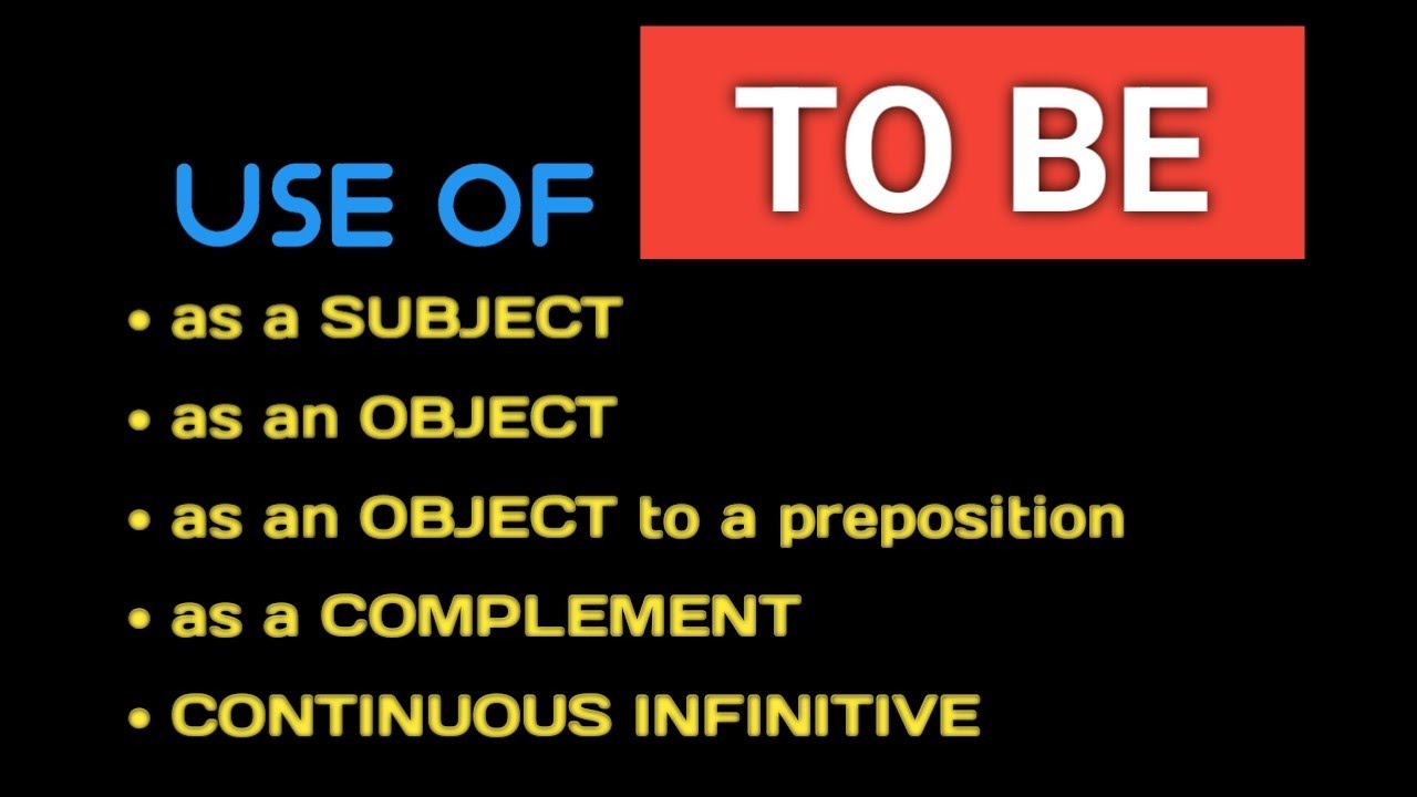 क्या आप जानते है To be के ये Concept |Subject। Object। Complement। Continuous Infinitive।
