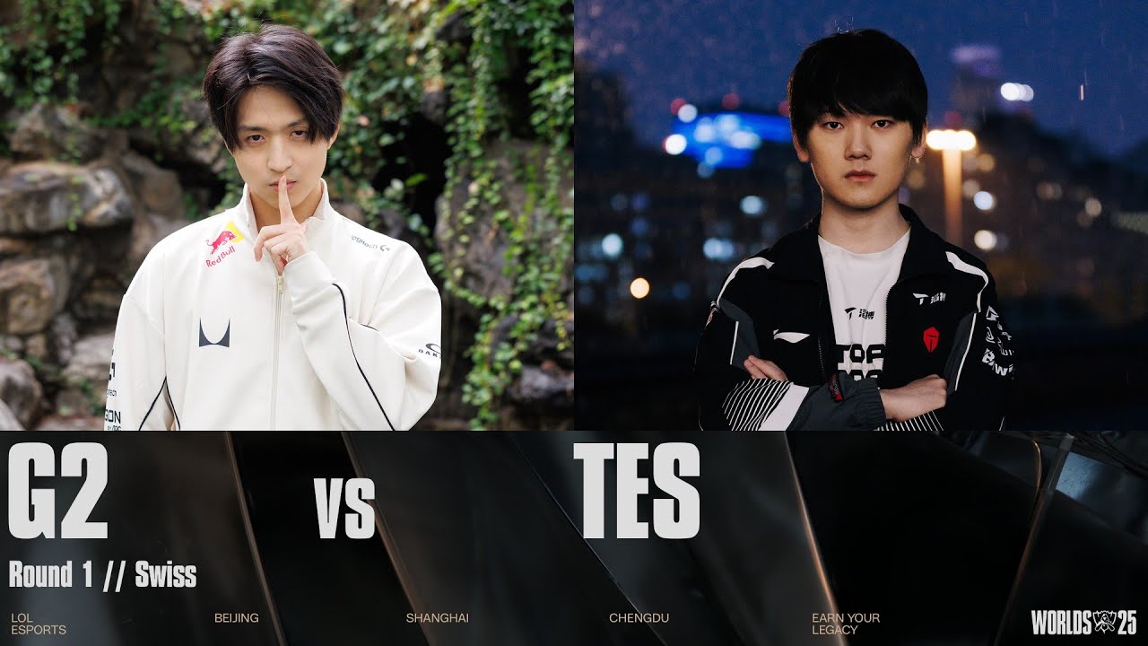 G2 vs TES | WORLDS 2025 | Swiss Stage | Game 01 | G2 Esports vs Top Esports