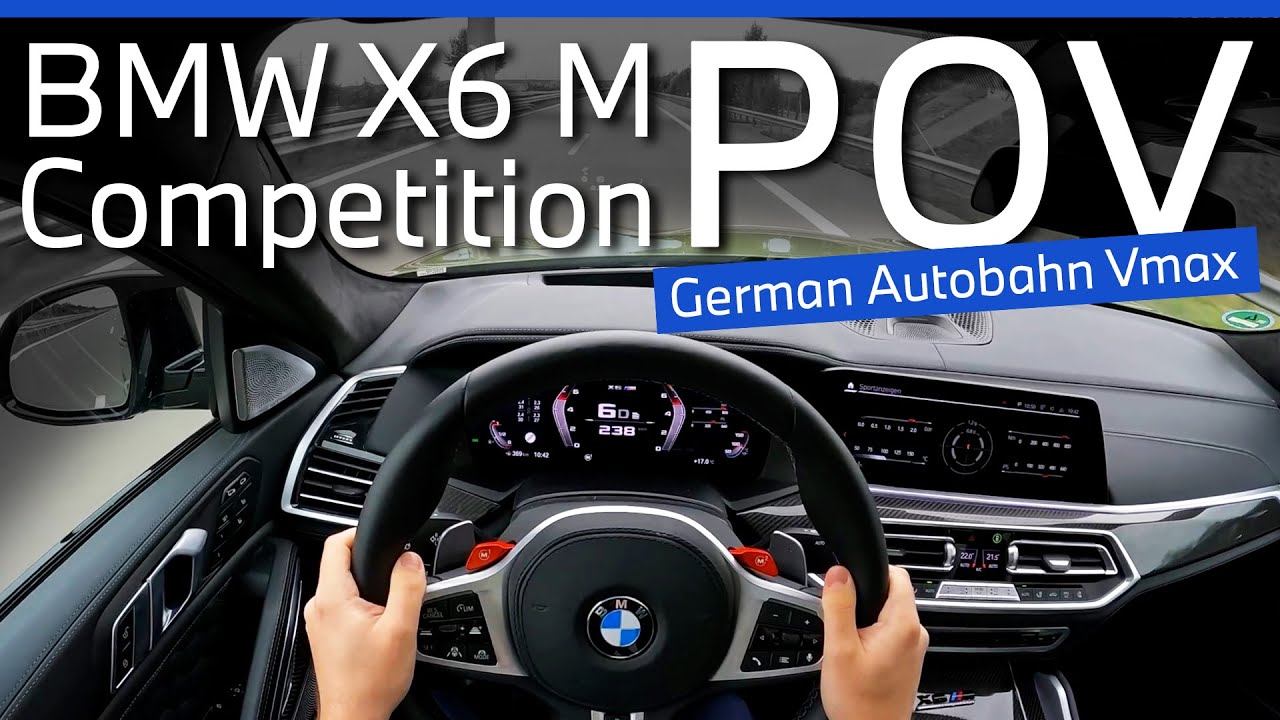 BMW X6 M Competition 2022 | POV | German Autobahn Vmax