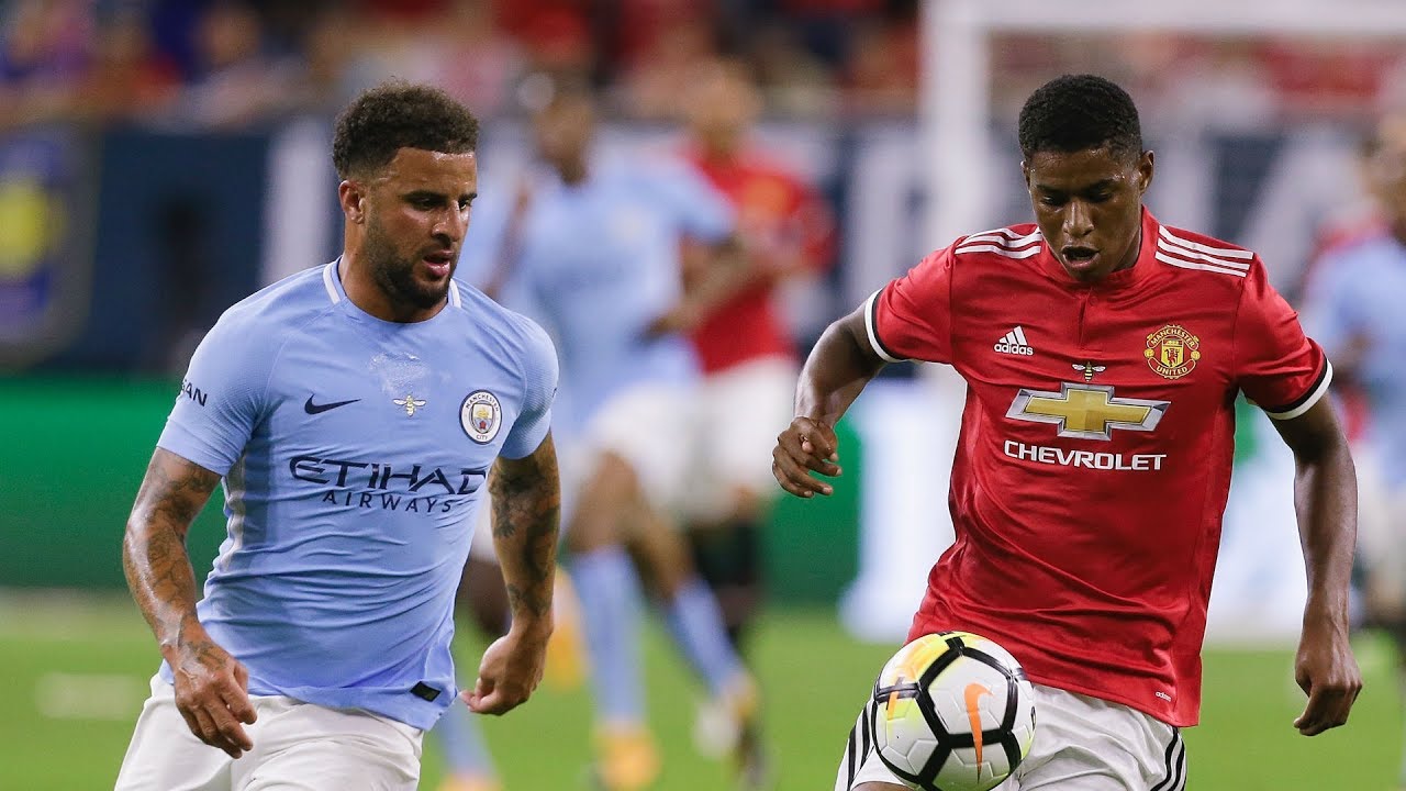 Marcus Rashford vs Kyle Walker &bull; Speed Race || US Tour 2017/18