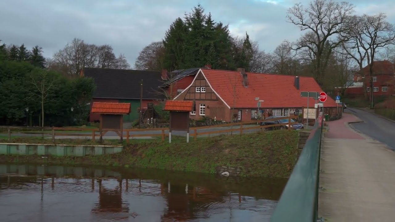 Hochwasser Meppen-Bokeloh 04.01.24 (Hase: Giese) 4k