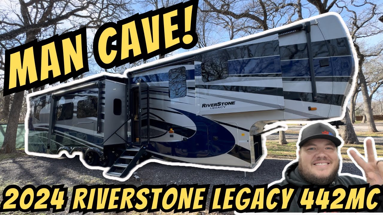 Riverstone Legacy 442MC 2024 года | Роскошный прицеп с седлом и мужским отсеком!!