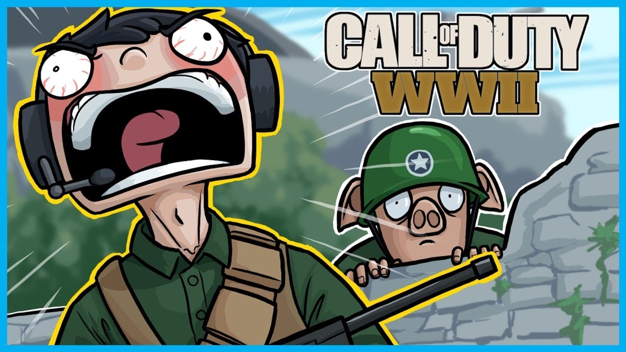 Смешные моменты Call of Duty: Вторая мировая война! — Экстремальная ярость Ногла, Гуфи-наркоман, ...