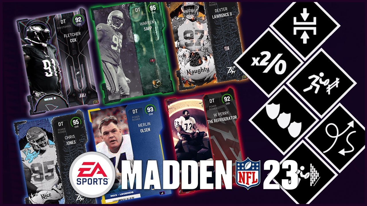 The BEST DEFENSIVE TACKLES + ABILITIES In Madden 23 Ultimate Team [January]!
