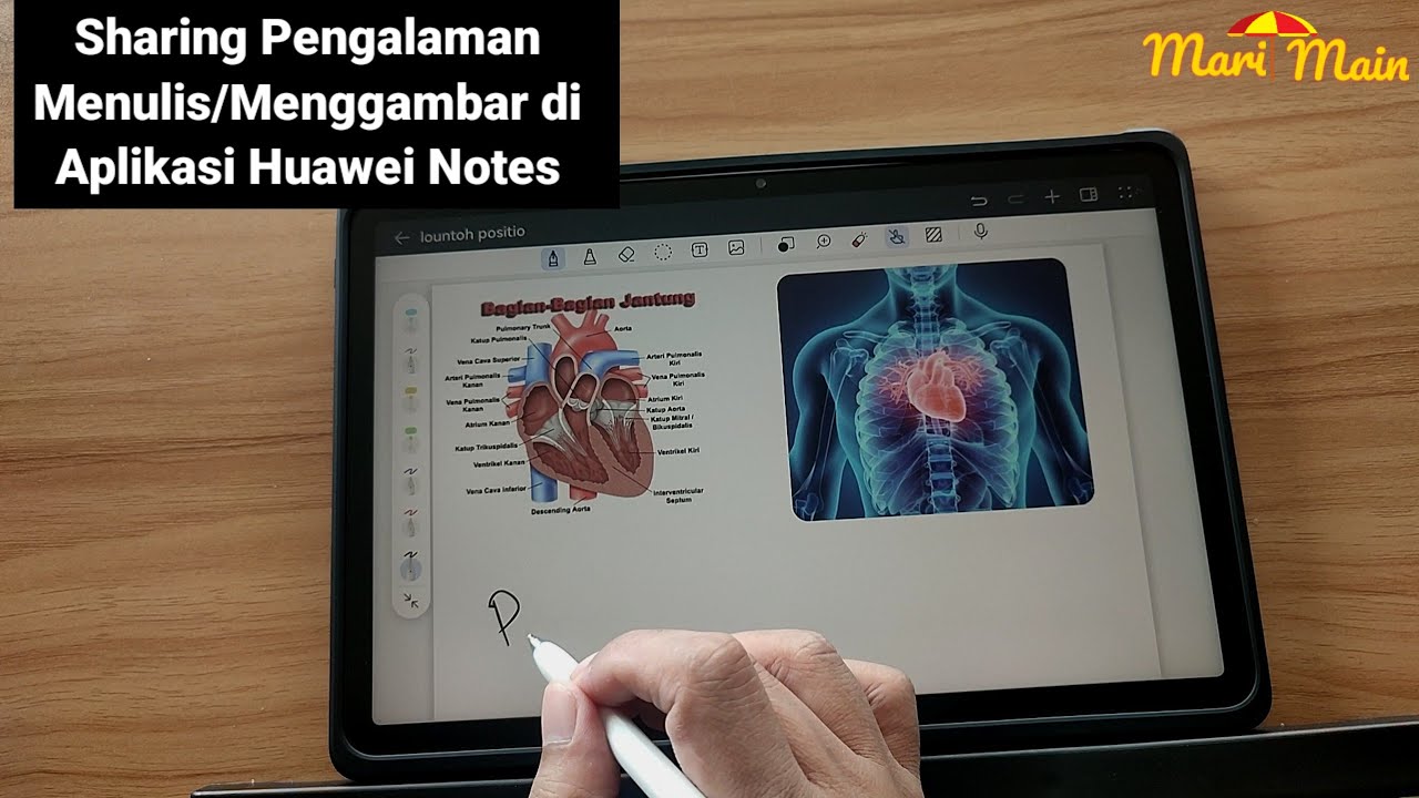 Review Aplikasi Notes Huawei Untuk kegiatan menulis/menggambar