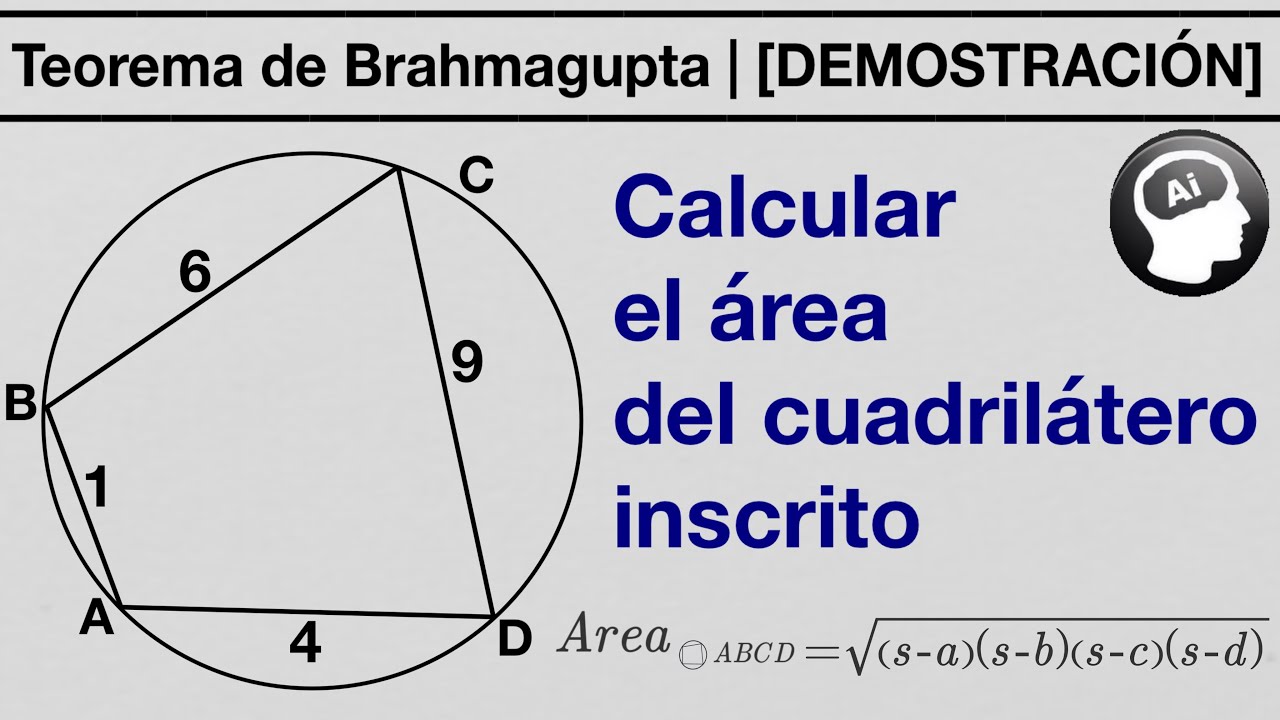 ¿Puedes demostrar el Teorema de Brahmagupta?