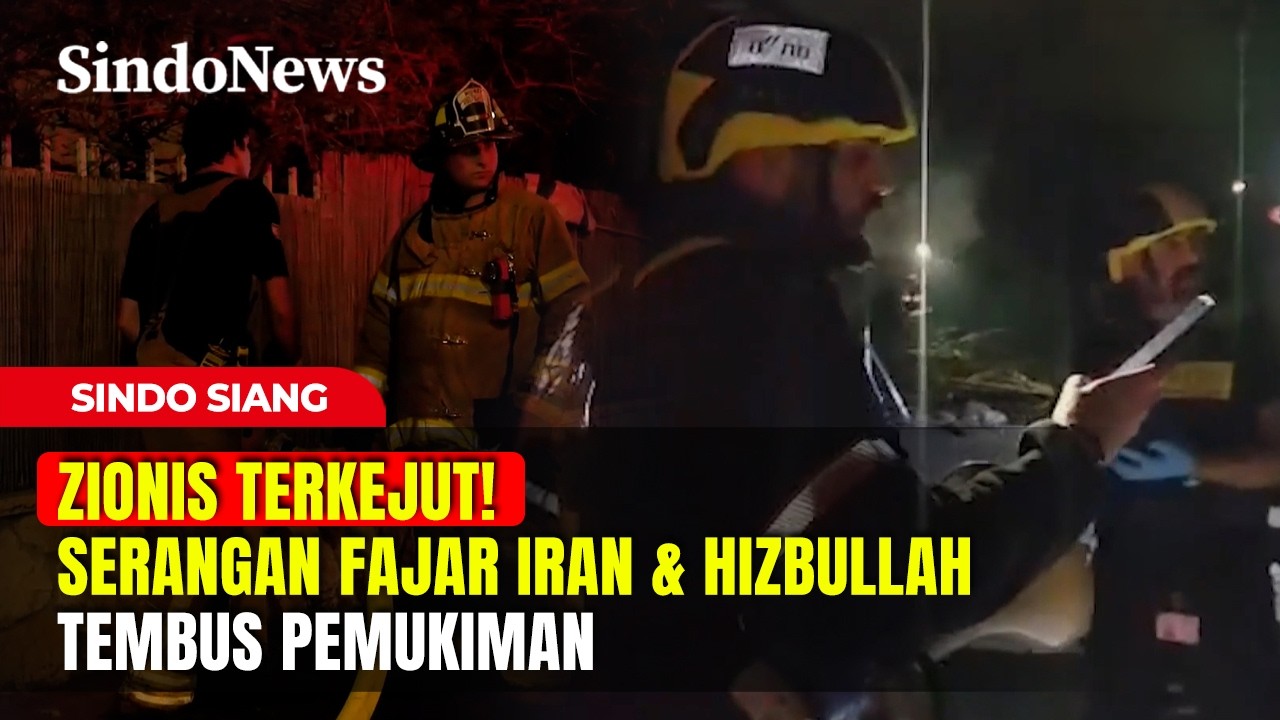 ISRAEL UTARA MEMBARA! Rudal Iran & Hizbullah Hantam Pemukiman, 33 Zionis Terluka! | Sindo Siang