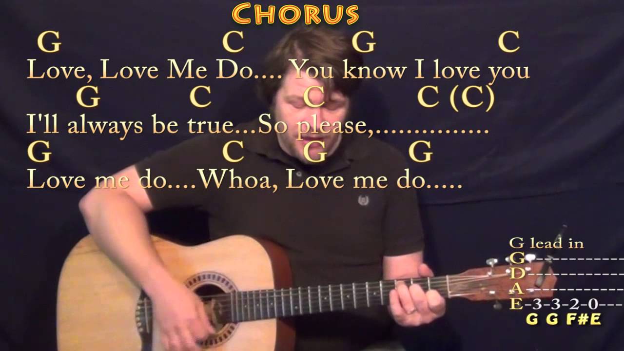 Love Me Do (The Beatles) Strum Guitar Cover Lesson with Chords/Lyrics