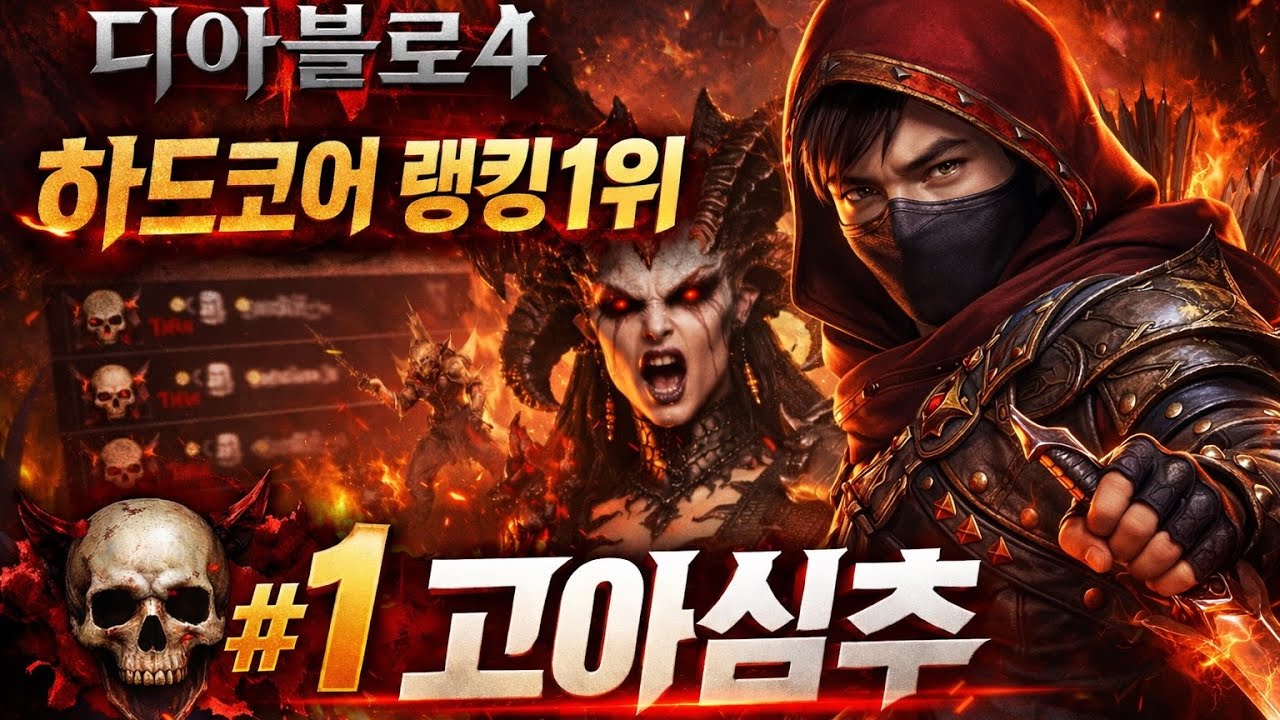 [디아블로4:시즌11] 하드코어 랭킹 1위 탑 119단 고아 심추 세팅가이드