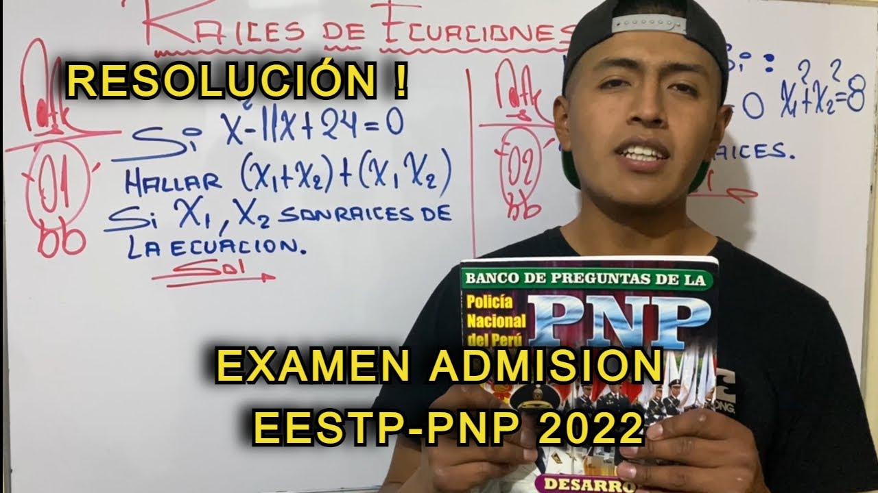 EXAMEN DE ADMISION | EESTP - PNP 2022 MATEMATICAS