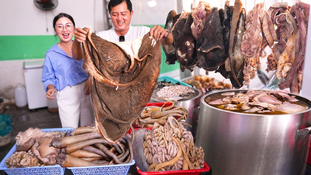 Choáng khủng Lẩu Bò Bô 150 ngàn topping đầy ắp gần nửa ký Đuôi Khăn Lông, Phèo ngon rẻ ăn no ứ hự