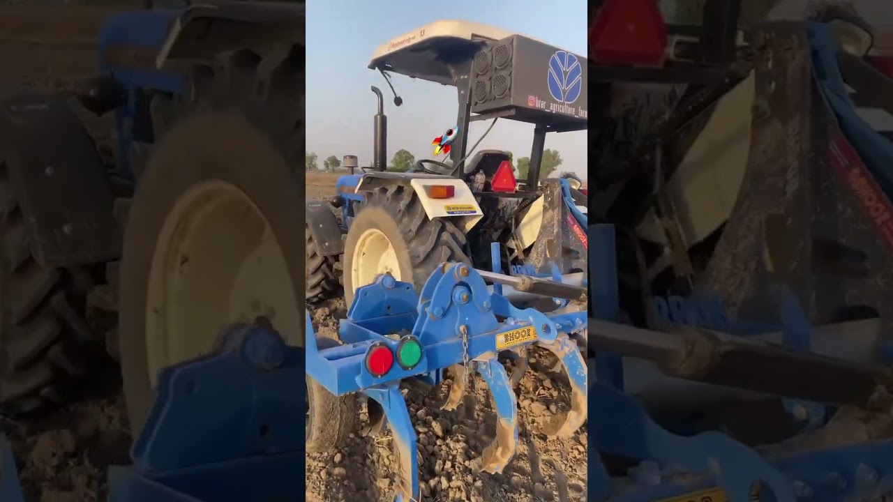 Bhoor implement New heavy duty hydraulic folding cultivator 18 Tine New Holland 5620 #shorts #krishi