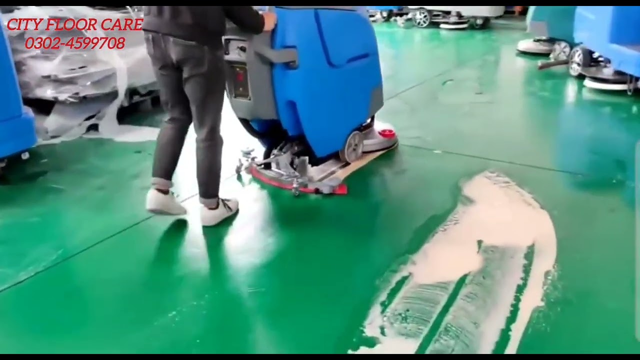 Walkbehind Floor Scrubber Machine. 0302-4599708 City Floor Care 