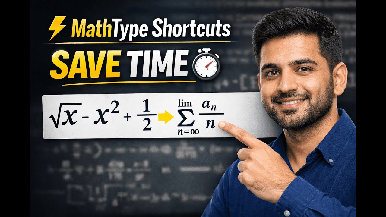 MathType Shortcut Keys | Most Useful Short Keys for VU Students | Save Time in Exams