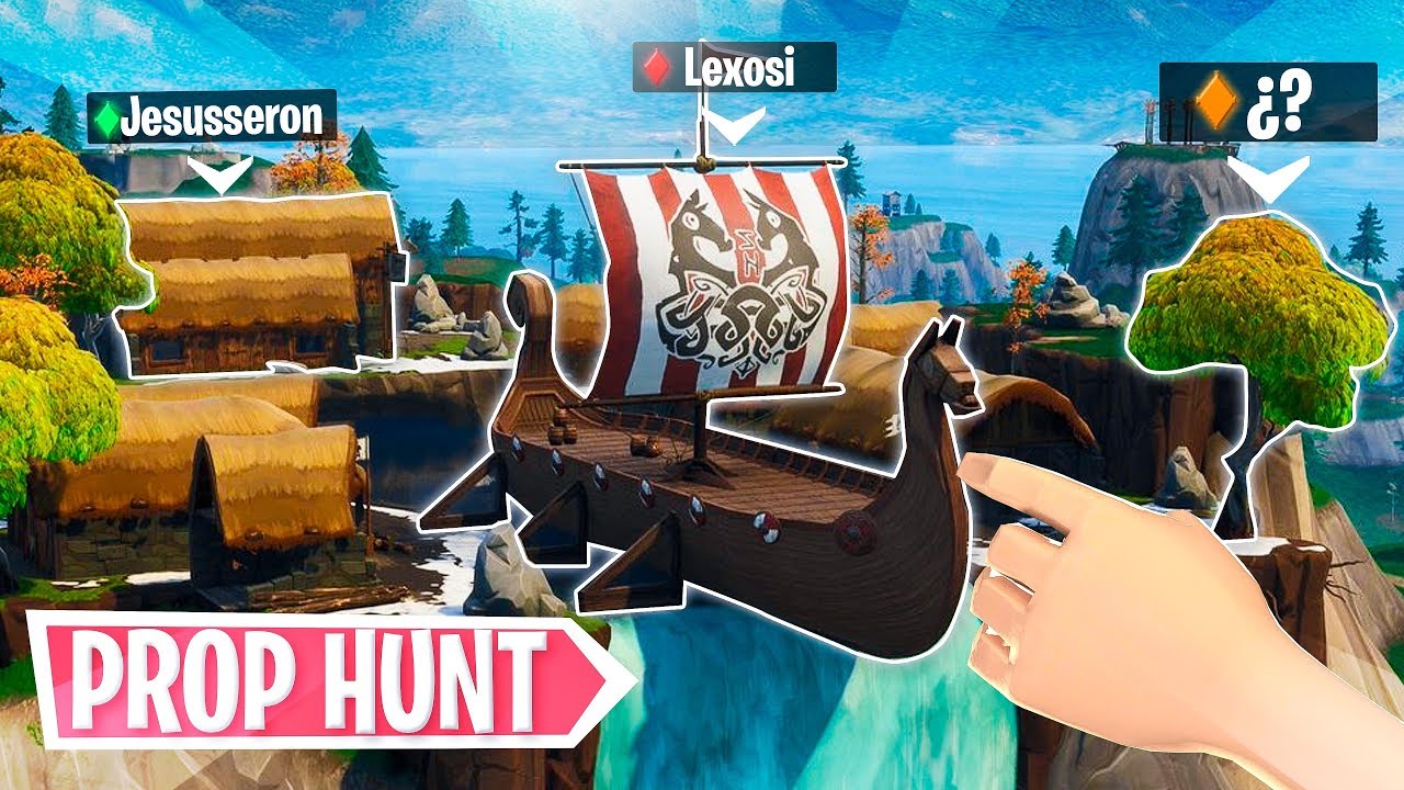 *PROP HUNT VILLA VIKINGA* FORTNITE CREATIVO MINIJUEGOS