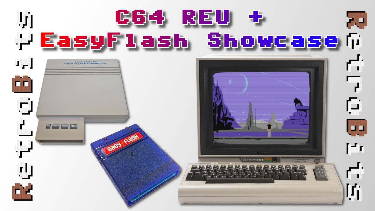 Commodore 64 REU and EasyFlash Demo Showcase