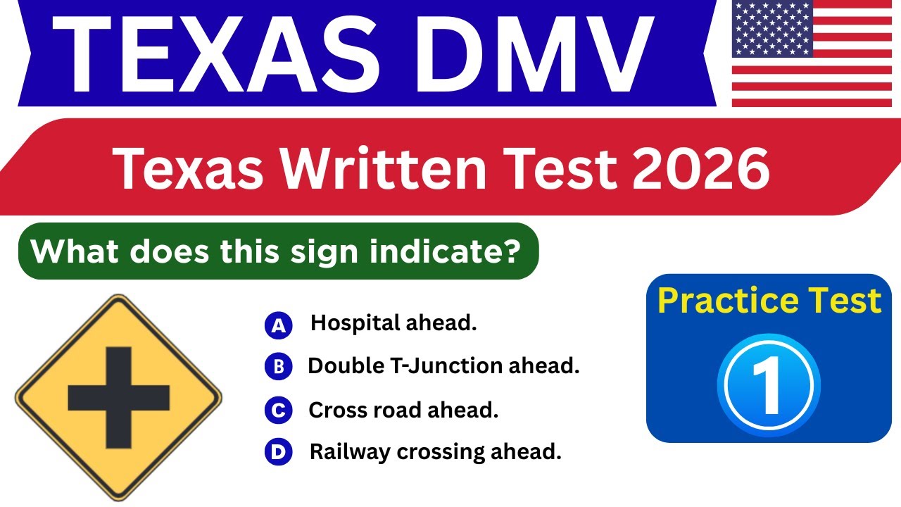 Texas (TX) Driving Test Questions and Answers | DPS Permit Practice Test 1 - Updated for 2026 #texas