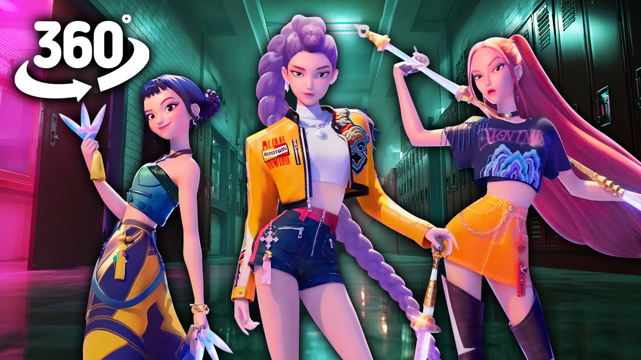 K-Pop Demon Hunters HUNTR/X in Your School ! | 360&deg; VR