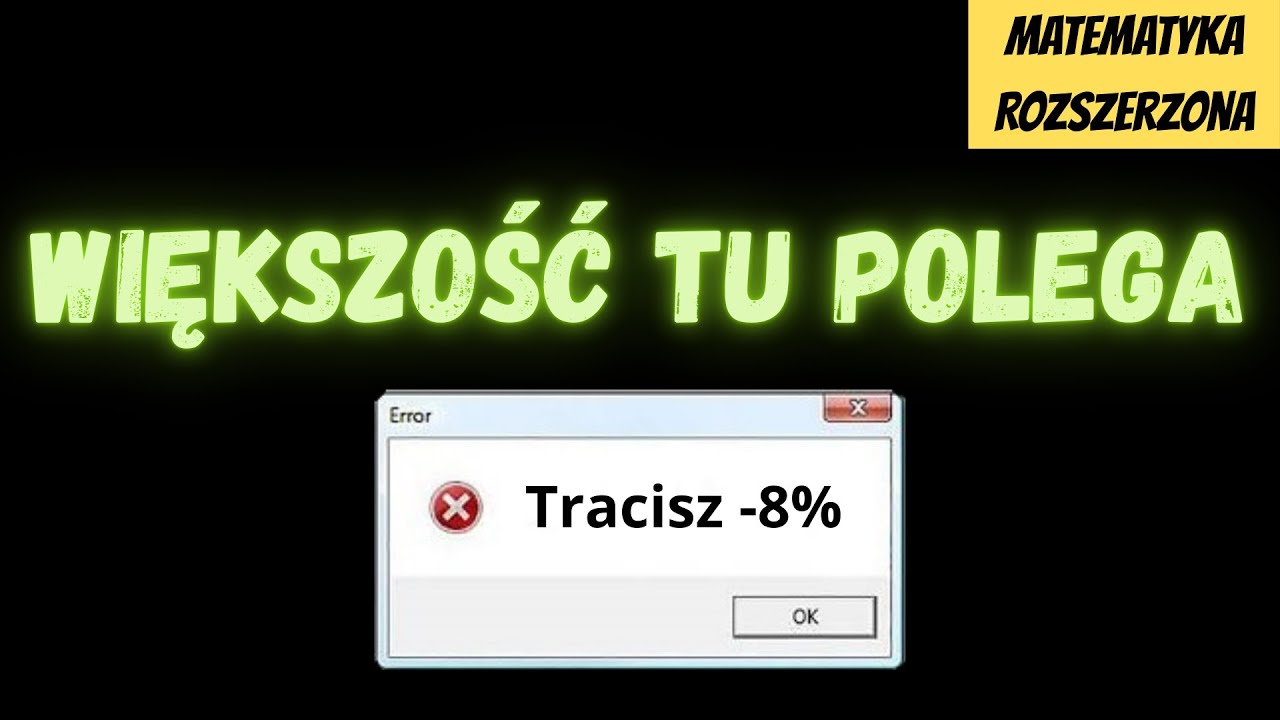 Na tym stracisz punkty - równanie trygonometryczne z tg.