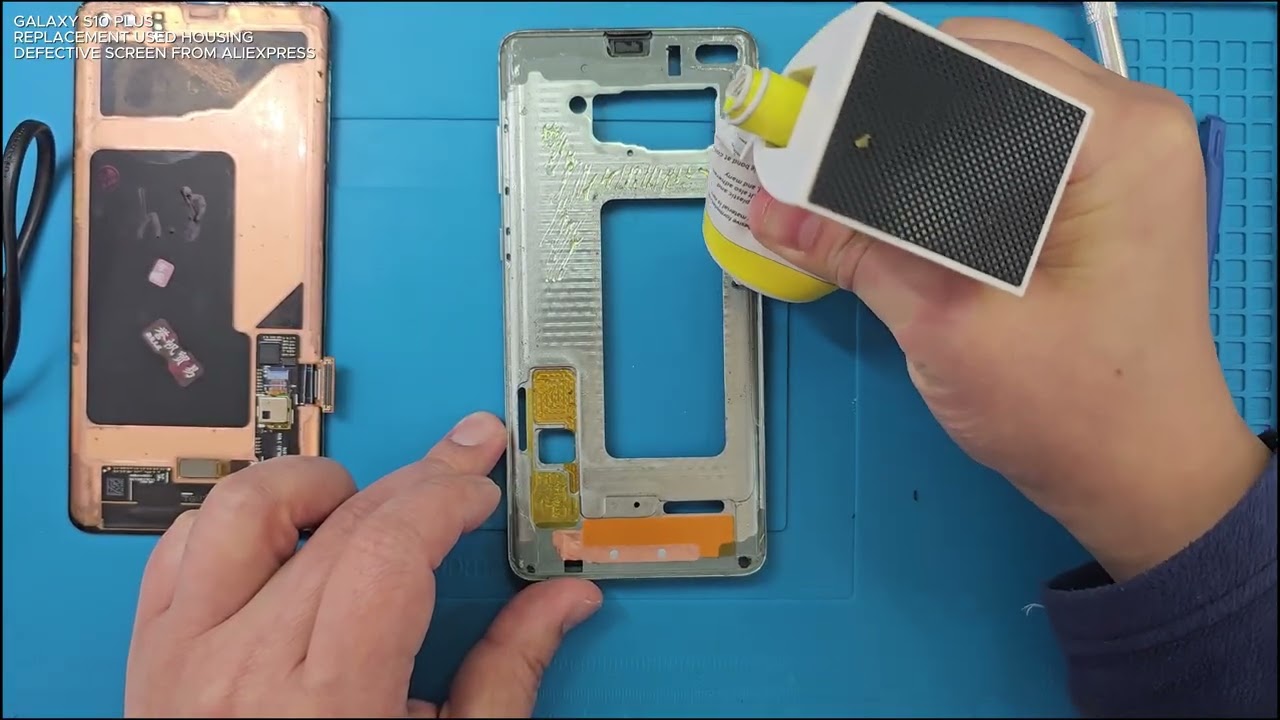 GALAXY S10 PLUS REPLACEMENT USED HOUSING DEFECTIVE SCREEN FROM ALIEXPRESS