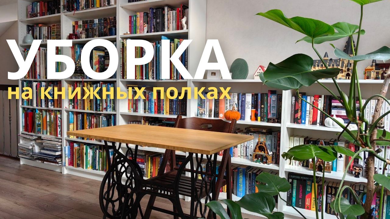 👌МОИ КНИЖНЫЕ ПОЛКИ: убираюсь, листаю книги, разгребаю шкаф