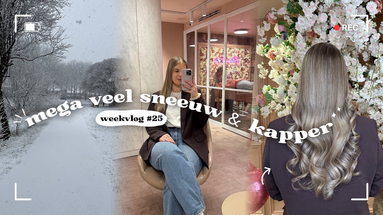mega veel sneeuw gevallen + mijn vriend is plotseling weer thuis | weekvlog #25