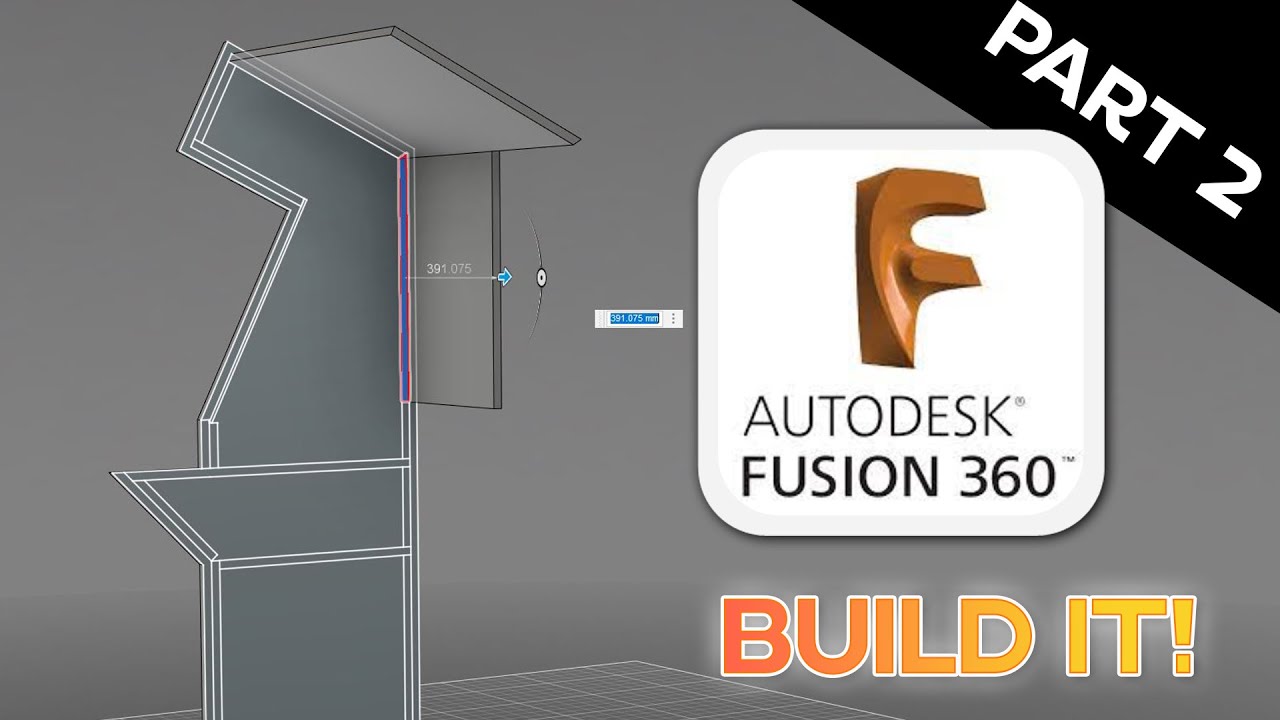 Освоение fusion360 — руководство по Retro Arcade Cabinet [часть 2 из 5] 📐📏🛠
